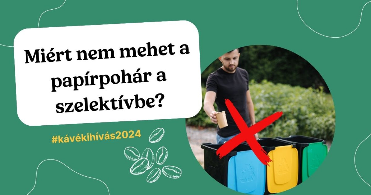 papírpohár a szelektívbe NE